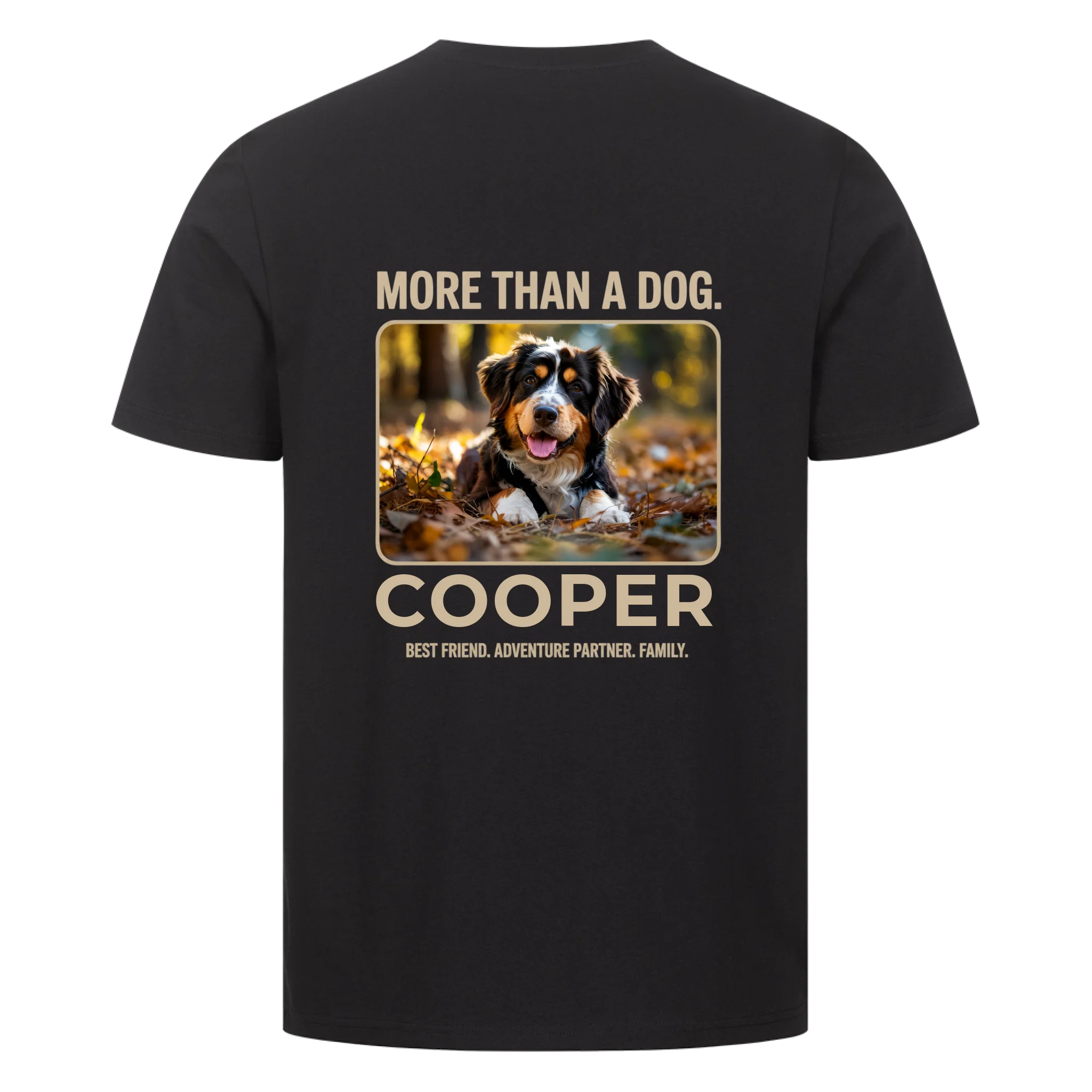 MORE THAN A DOG - personalisierbarer Premium T-Shirt