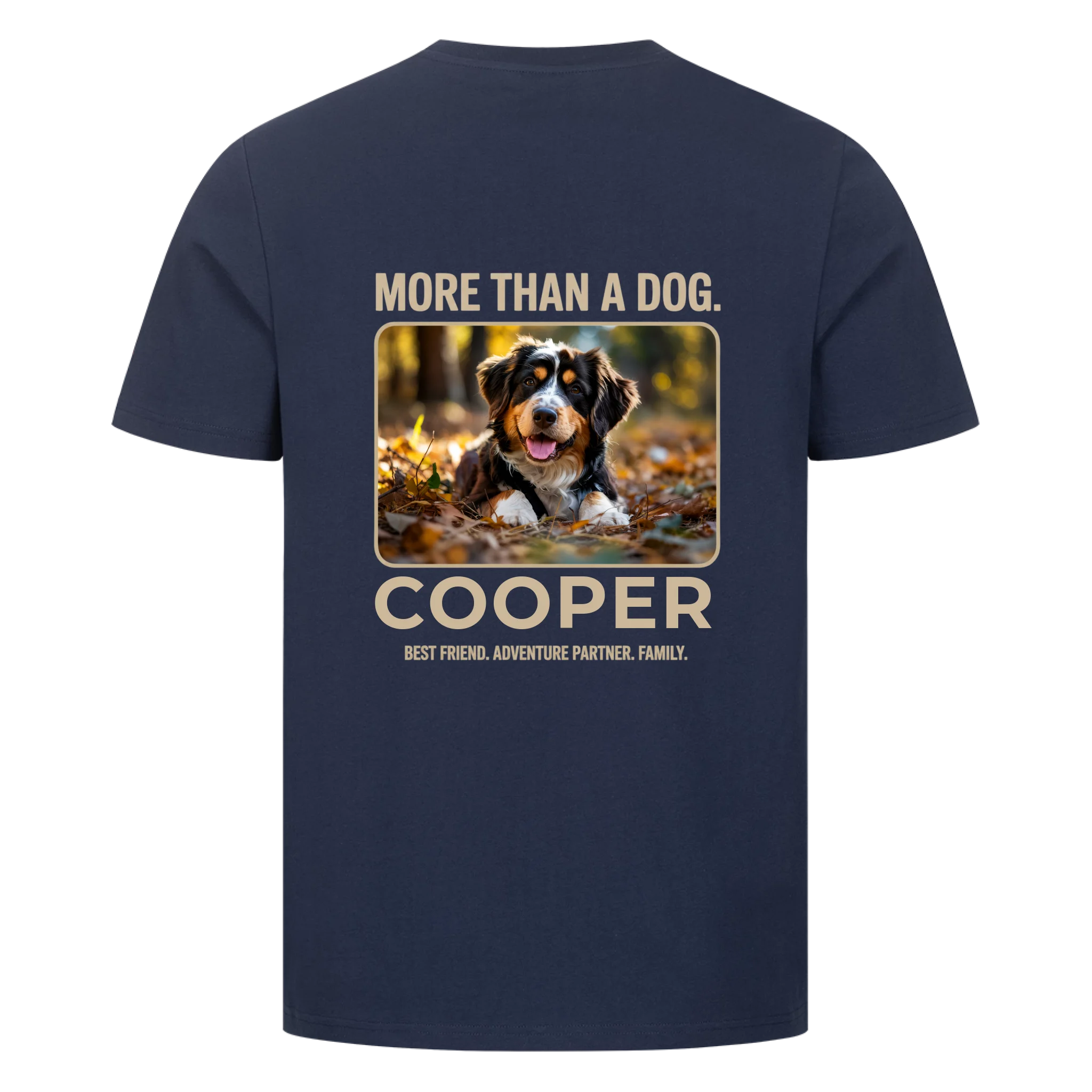 MORE THAN A DOG - personalisierbarer Premium T-Shirt