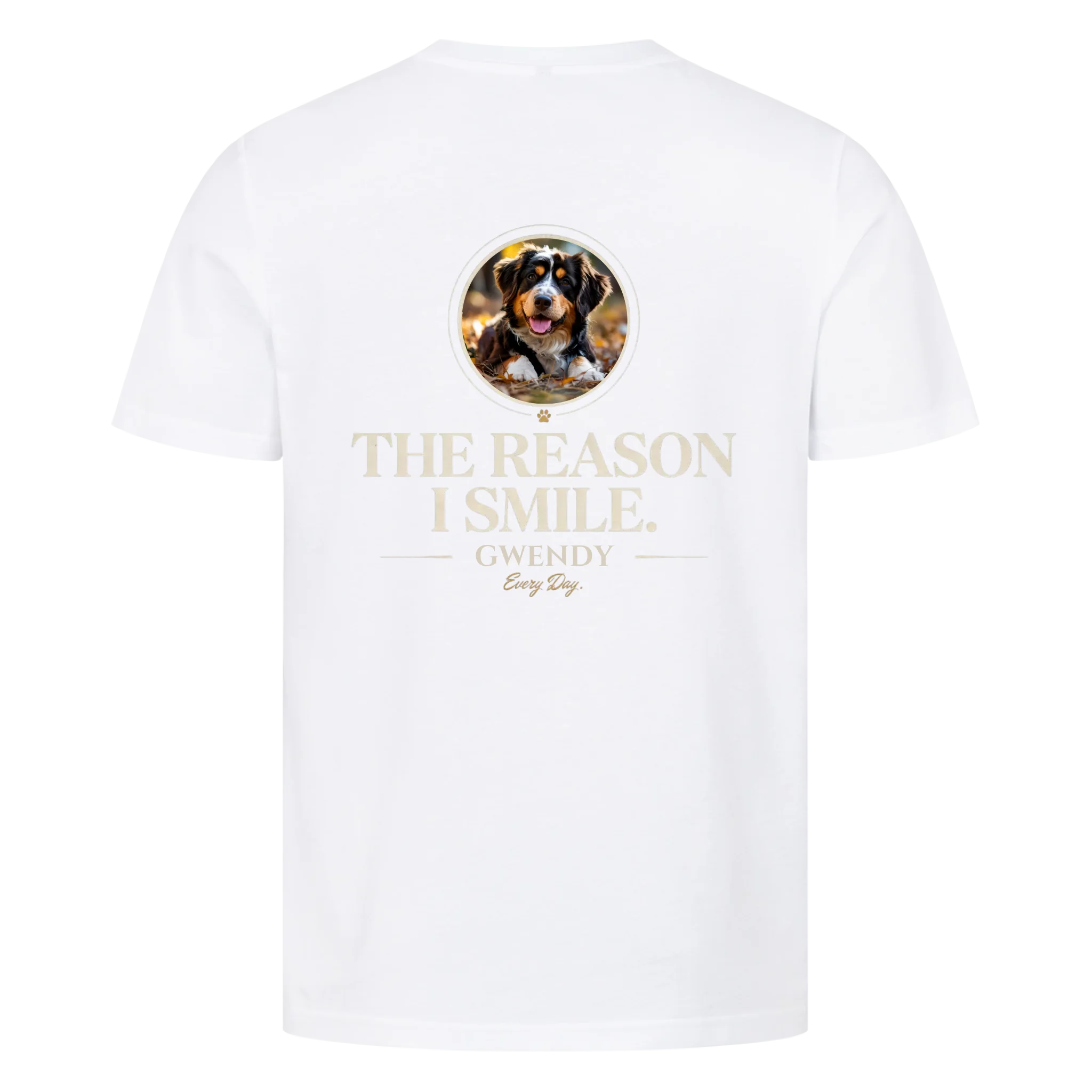 THE REASON I SMILE - personalisierbares Premium T-Shirt