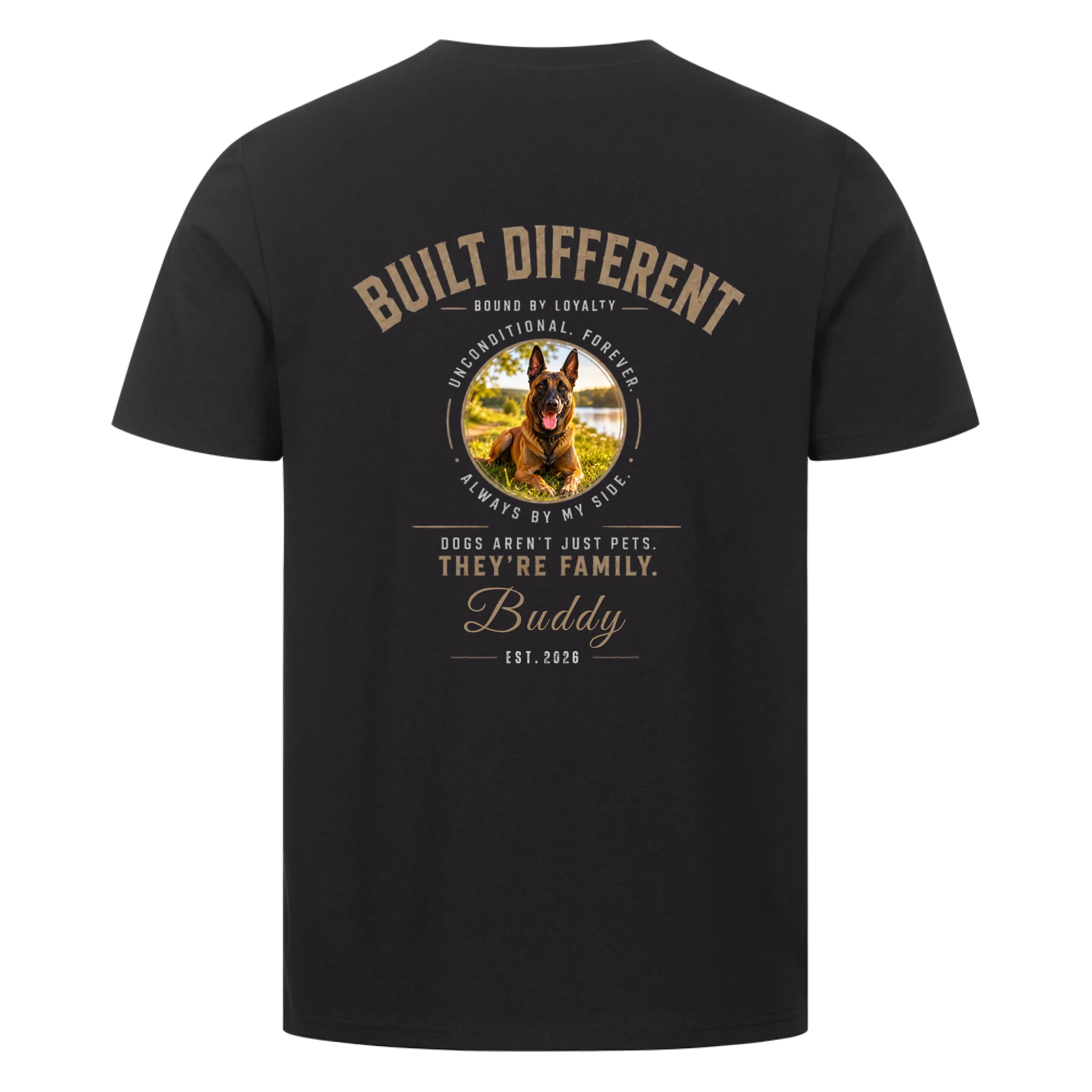 BUILT DIFFERENT - personalisierbares Premium T-Shirt
