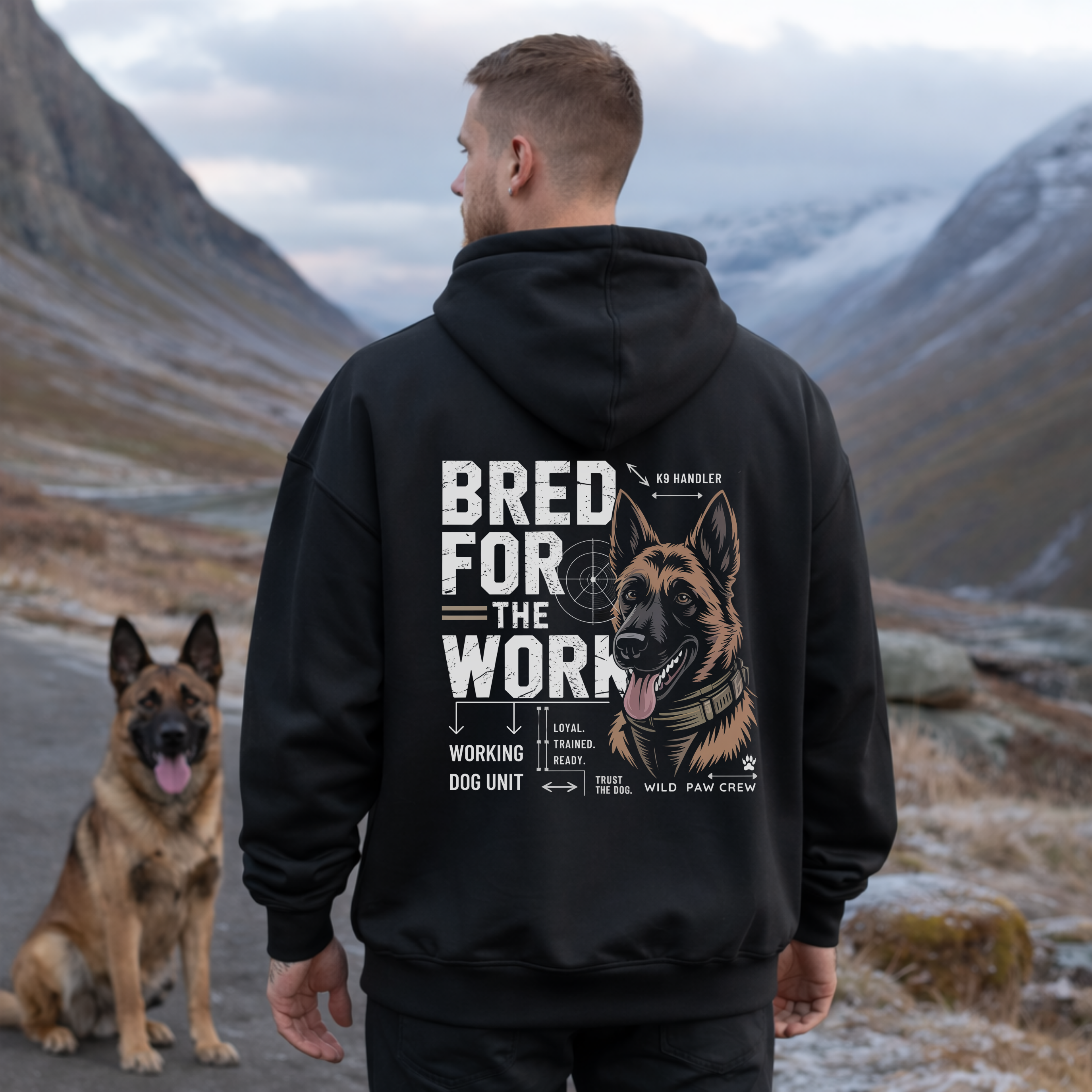 BRED FOR THE WORK - Premium Hoodie