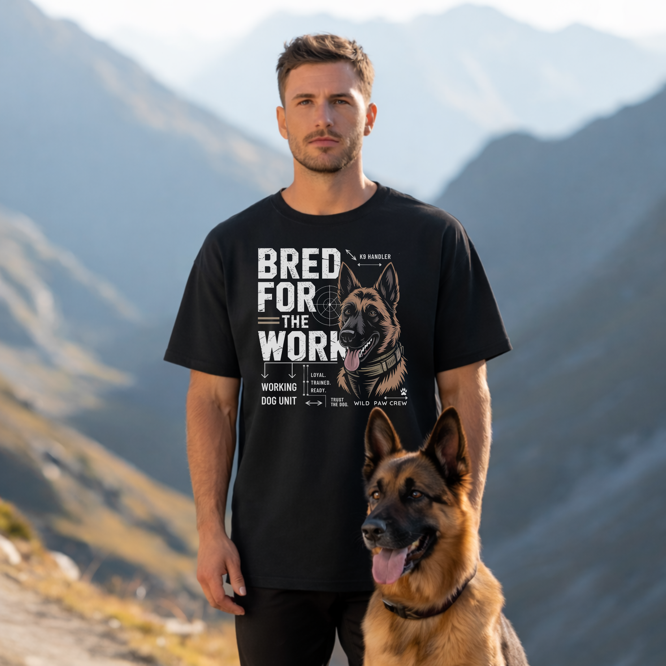 BRED FOR THE WORK - Premium T-Shirt