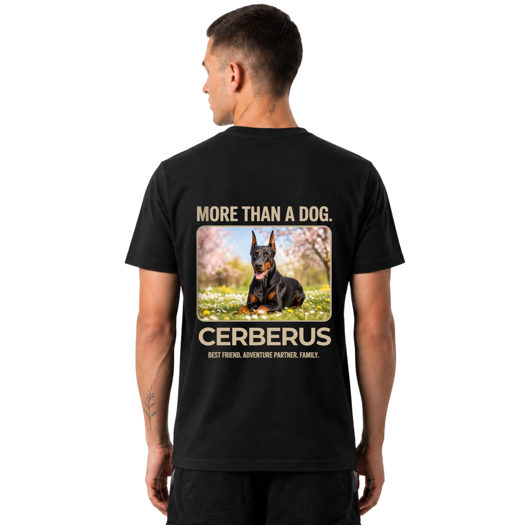 MORE THAN A DOG - personalisierbarer Premium T-Shirt