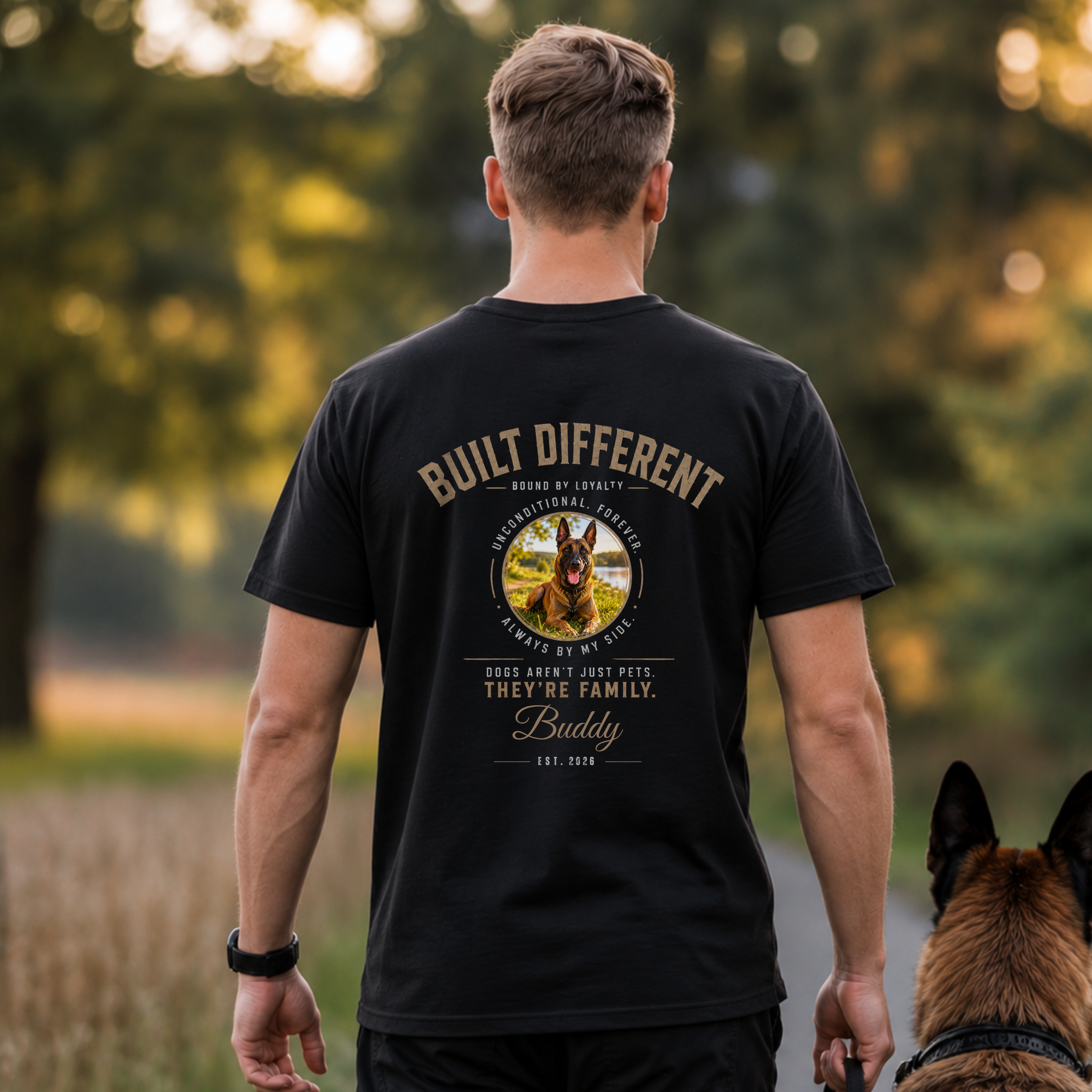 BUILT DIFFERENT - personalisierbares Premium T-Shirt
