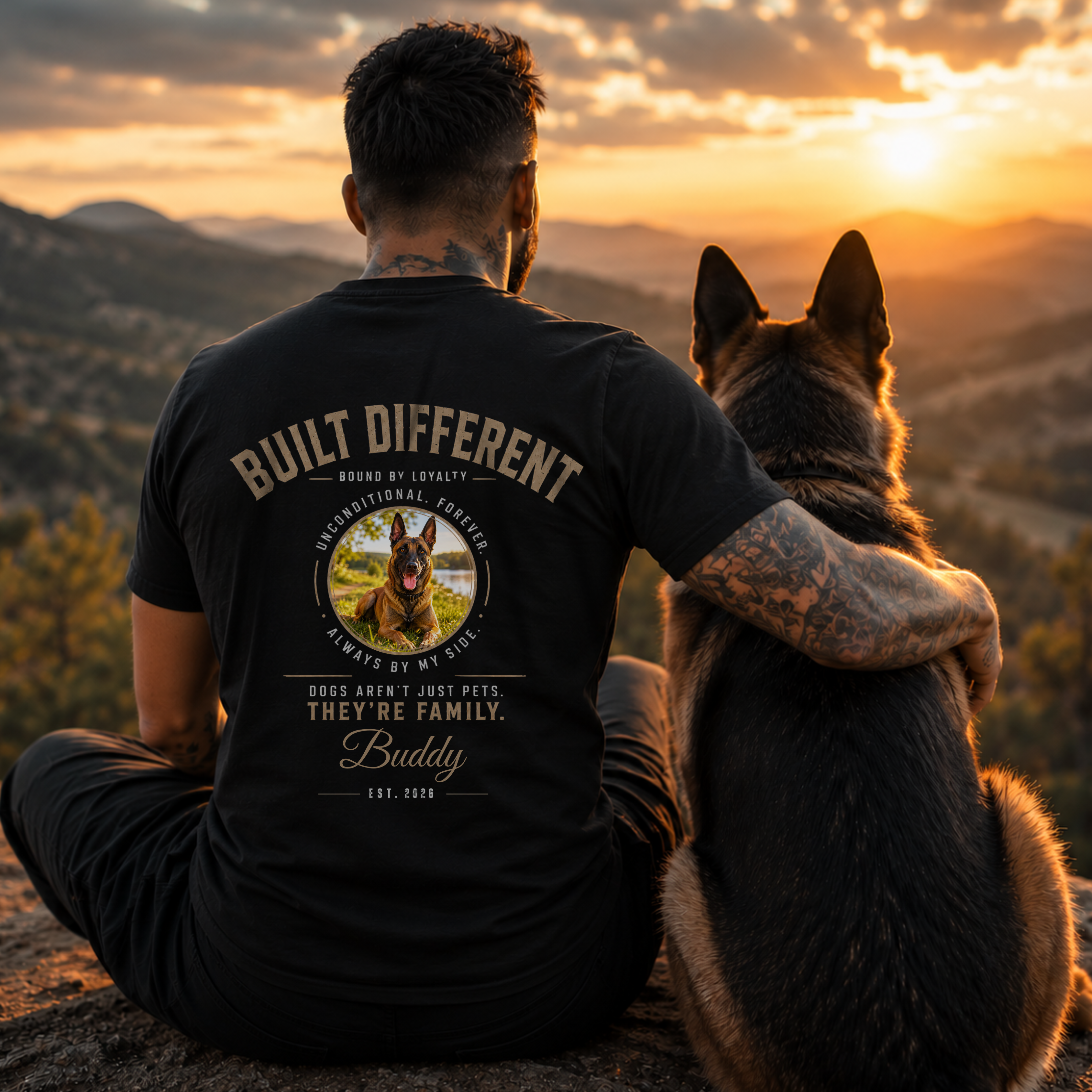 BUILT DIFFERENT - personalisierbares Premium T-Shirt