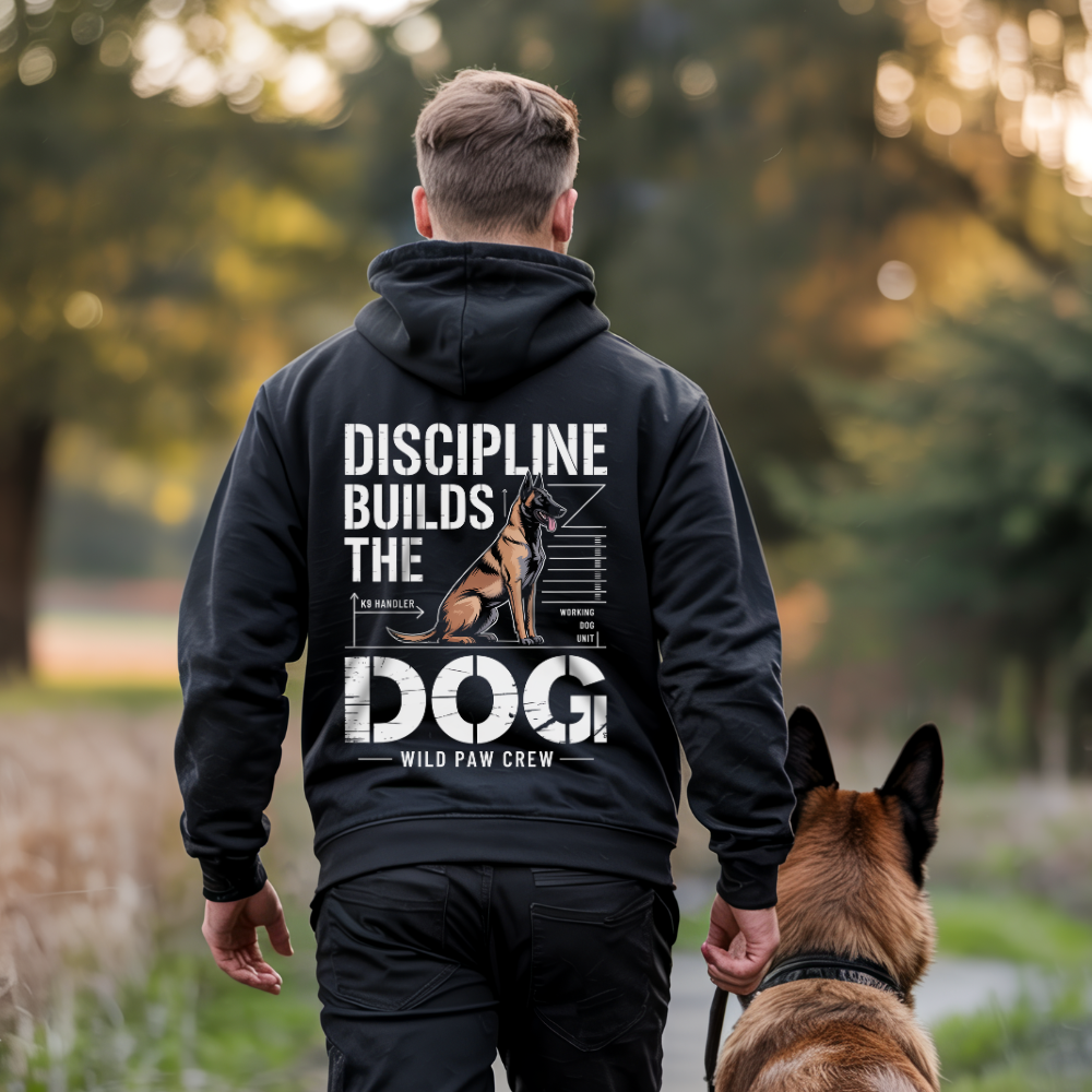 DISCIPLINE BUILDS THE DOG - Premium Hoodie